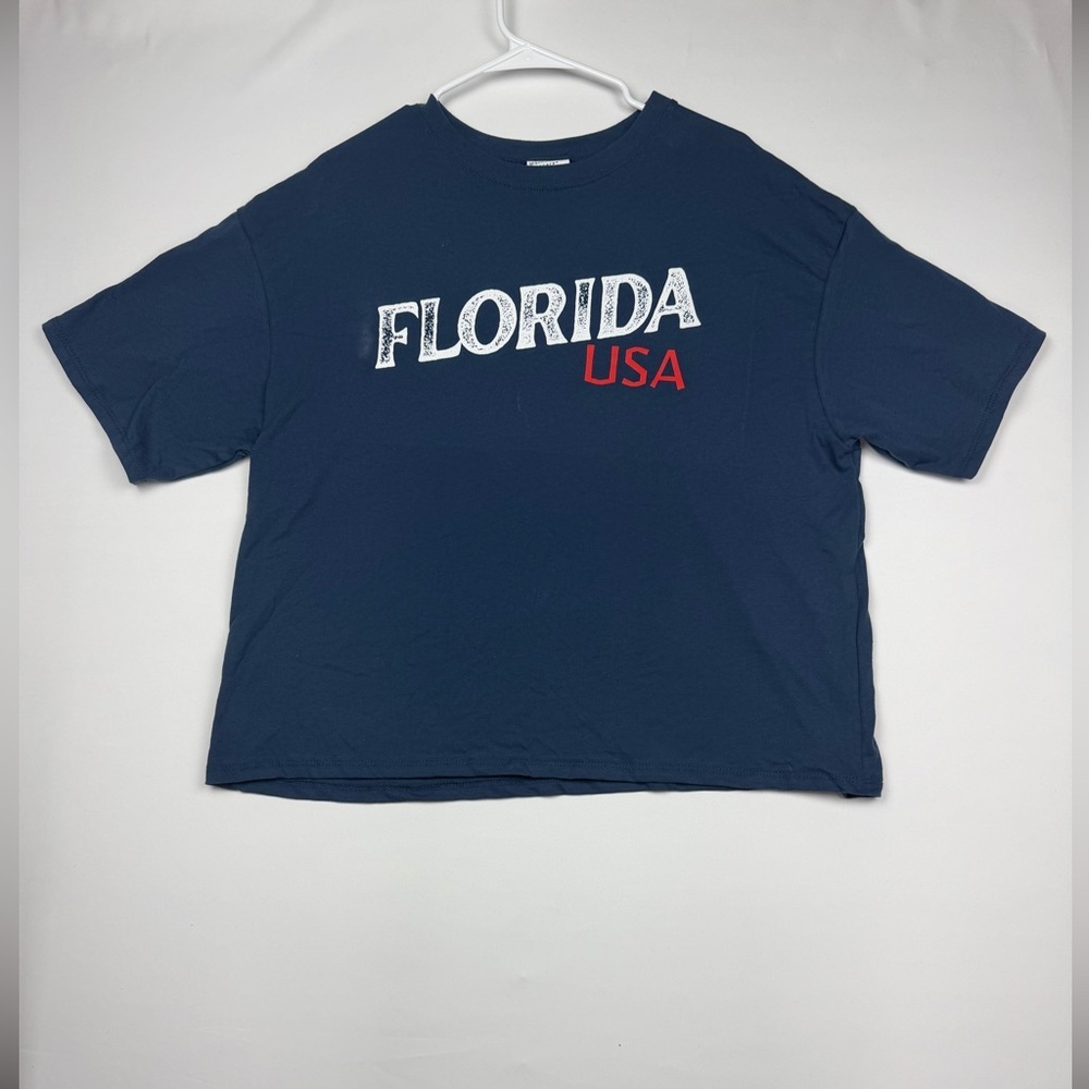Florida USA Navy Blue Graphic Tee - Short Sleeve